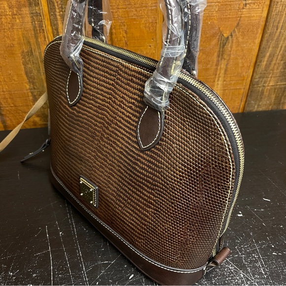 Dooney & Bourke Lizard Embossed Zip Zip Satchel - Picture 3 of 8